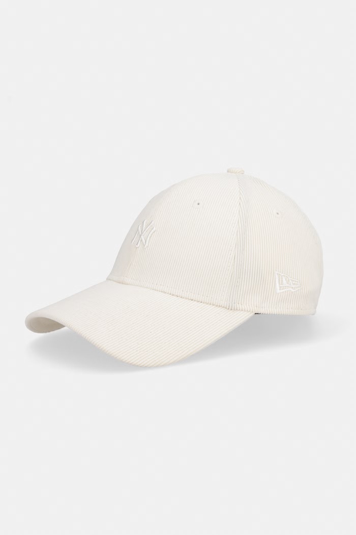 New Era czapka bejsbolówka sztruksowa MINI CORD 940 NYY beżowy 60856317