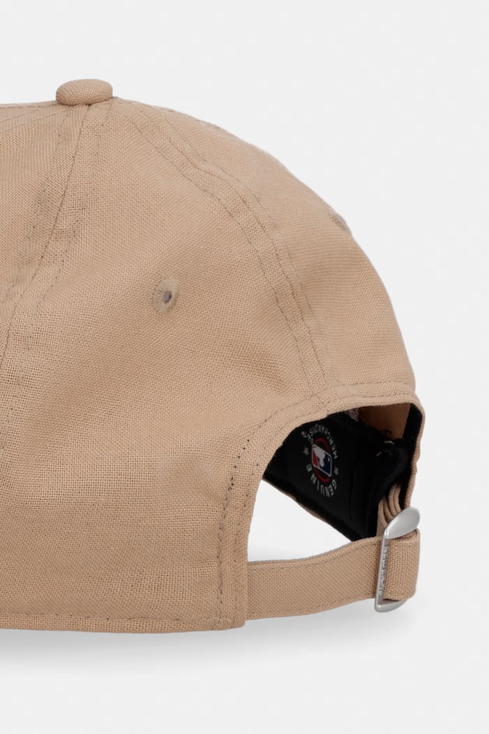 Doplnky New Era čiapka so šiltom s prímesou ľanu LINEN 940 LA DODGERS 60856358 hnedá
