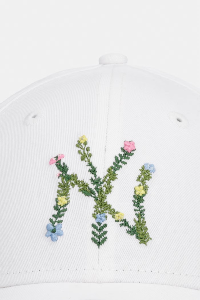 New Era czapka bejsbolówka bawełniana FLORAL INFILL 940 NYY 60667481 biały AW26