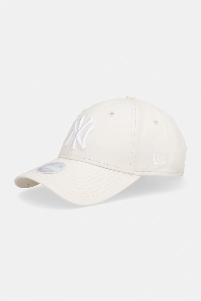 New Era czapka z daszkiem bawełniana FLORAL ICON 940 NYY beżowy 60856330