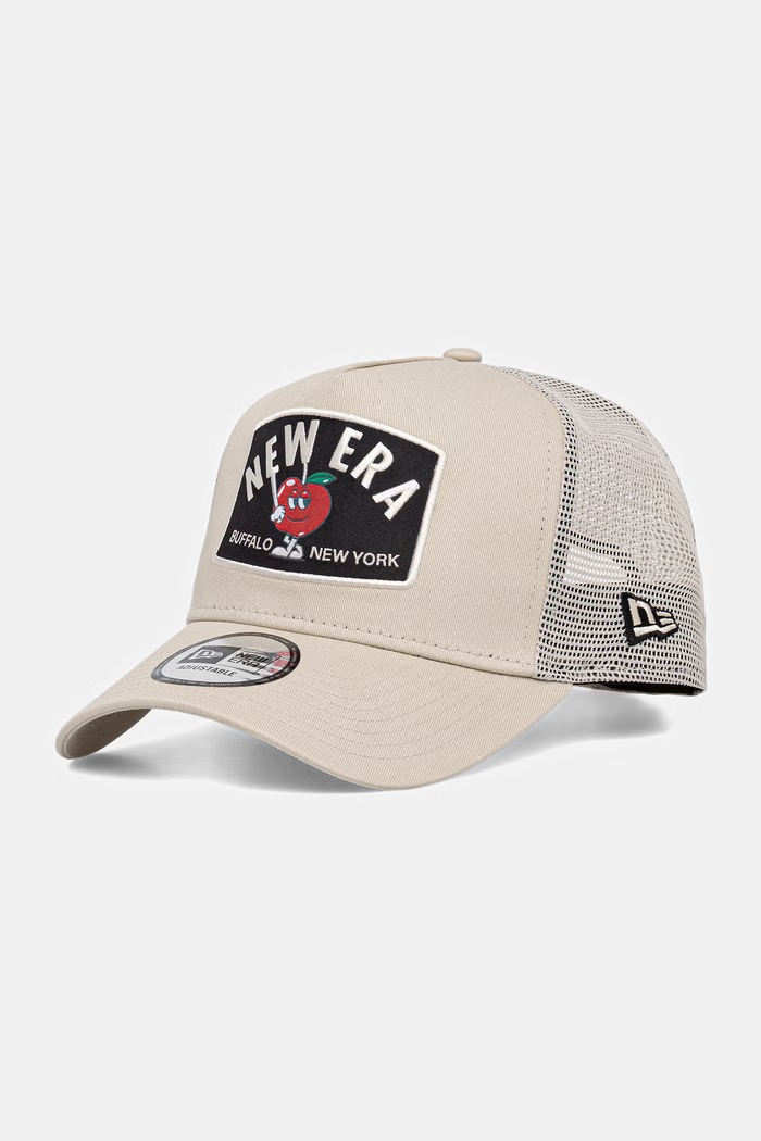 New Era czapka z daszkiem trucker NE SUMMER PATCH TRUCKER beżowy 60856355