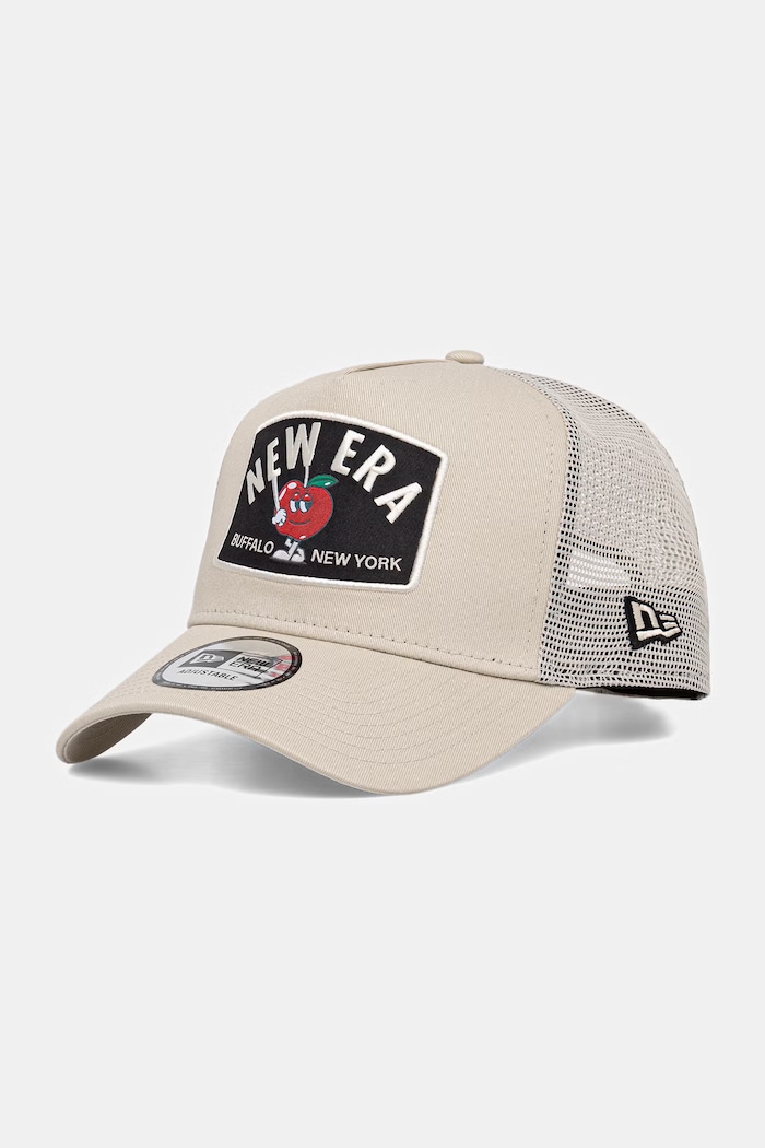 New Era czapka z daszkiem trucker NE SUMMER PATCH TRUCKER beżowy 60856355