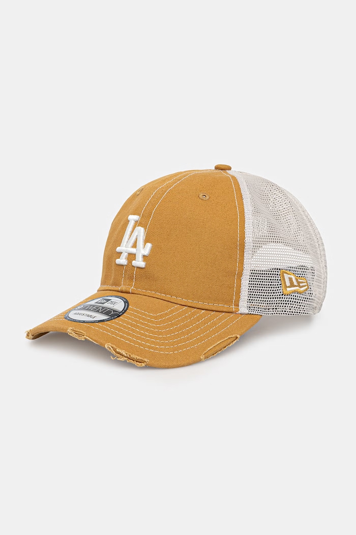 New Era czapka z daszkiem trucker COTTON CANV 920 TRUCKER LA DODGERS żółty 60856385