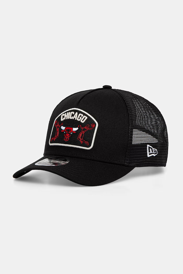 New Era czapka z daszkiem trucker NBA 940 MC TRUCKER BULLS czarny 60856367