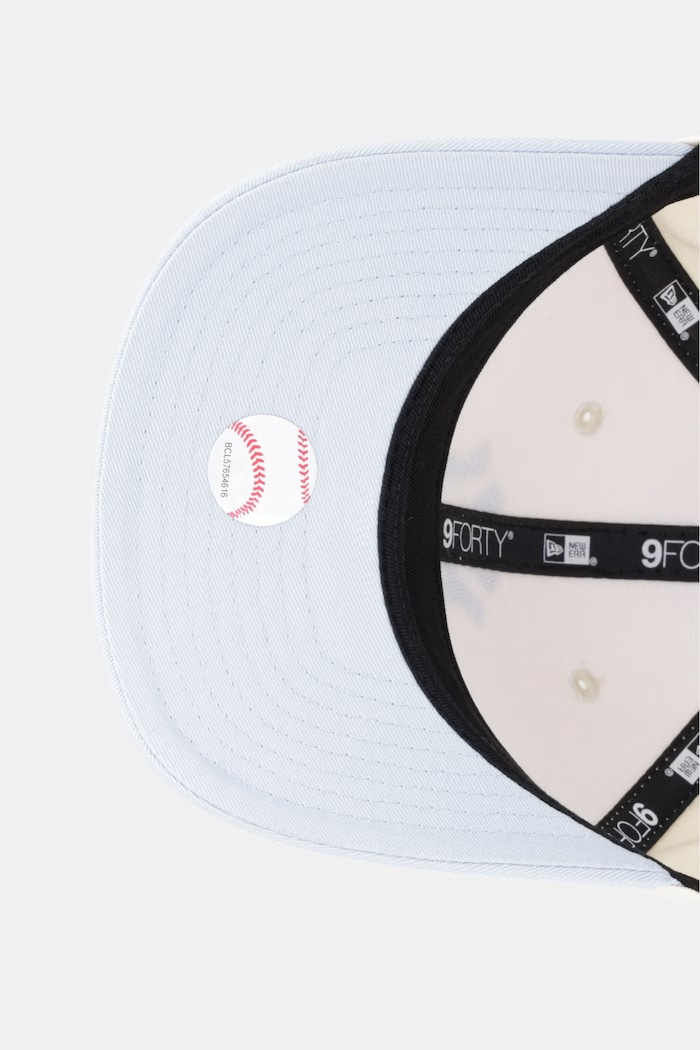 New Era czapka z daszkiem bawełniana SIDE SCRIPT 940 MC NYY beżowy 60856248