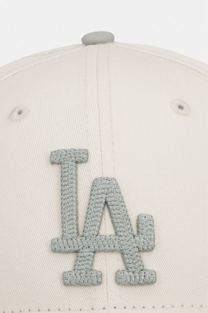 New Era czapka bejsbolówka bawełniana SIDE SCRIPT 940 MC LA DODGERS 60856244 beżowy AW26
