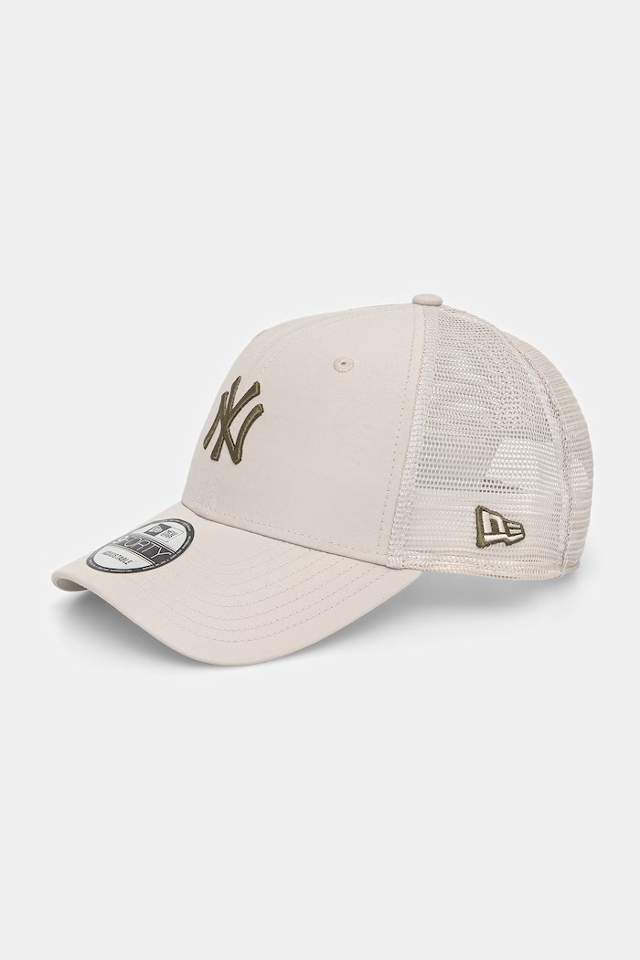 New Era czapka z daszkiem trucker MIDI HOMEFIELD 940 NYY beżowy 60856254