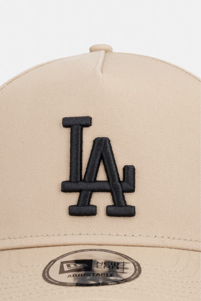 New Era czapka bejsbolówka bawełniana LE EFRAME LA DODGERS 60856250 beżowy AW26