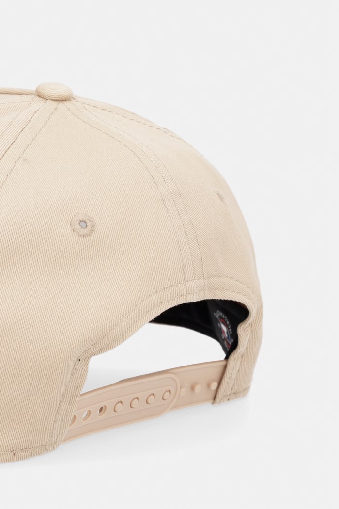 Akcesoria New Era czapka bejsbolówka bawełniana LE EFRAME LA DODGERS 60856250 beżowy