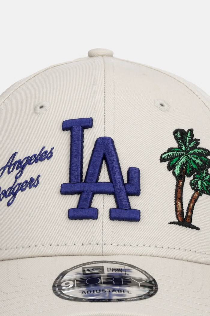 New Era czapka z daszkiem bawełniana CITY ICON 940 LA DODGERS 60856335 beżowy AW26