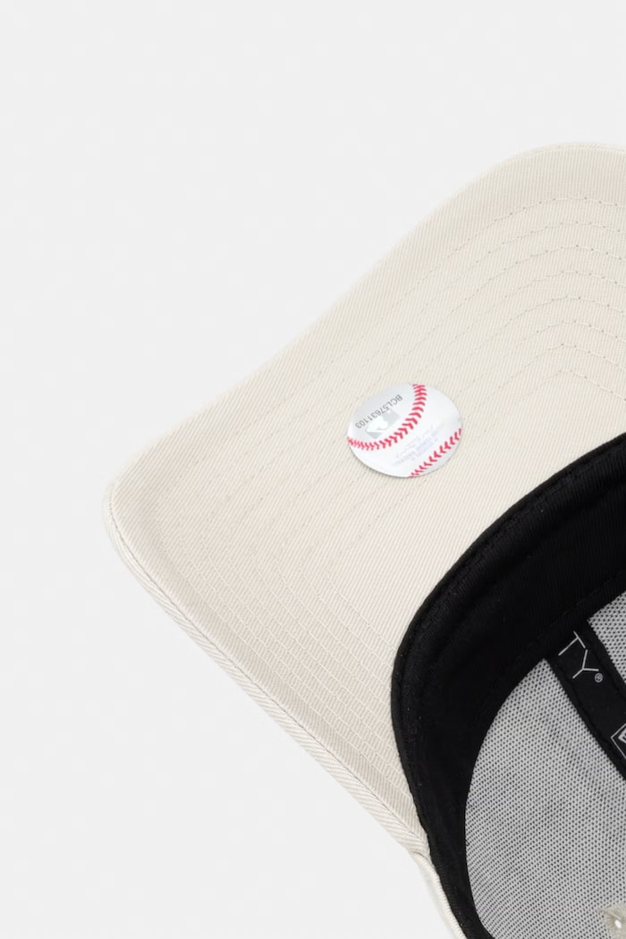 New Era czapka z daszkiem bawełniana CITY ICON 940 LA DODGERS beżowy 60856335