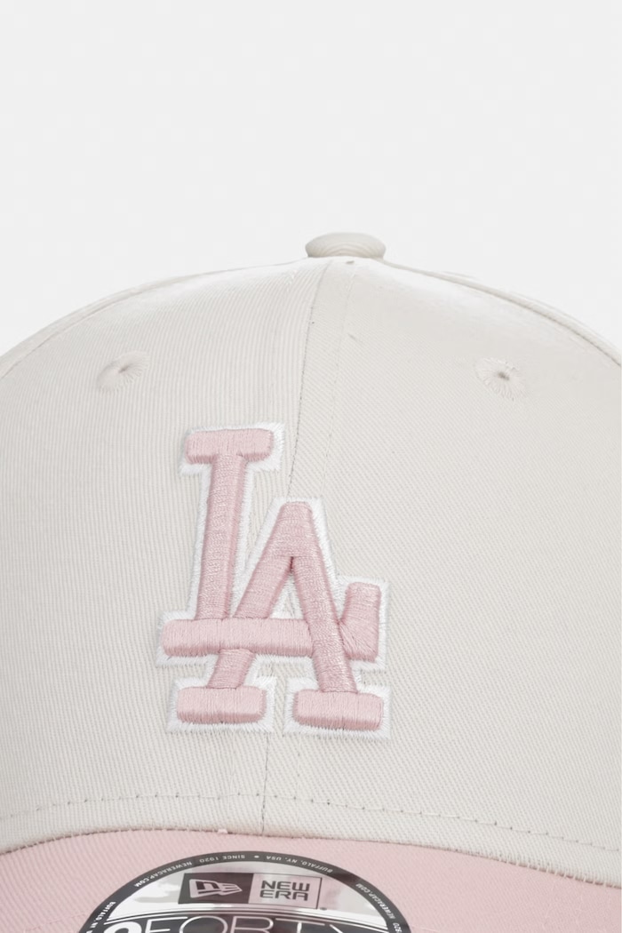 New Era czapka bejsbolówka z bawełną WS PATCH 940 LA DODGERSCO 60856270 beżowy AW26