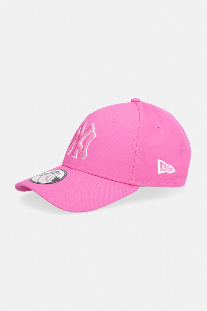 New Era czapka z daszkiem bawełniana TEAM OUTLINE 940 NYY różowy 60856268