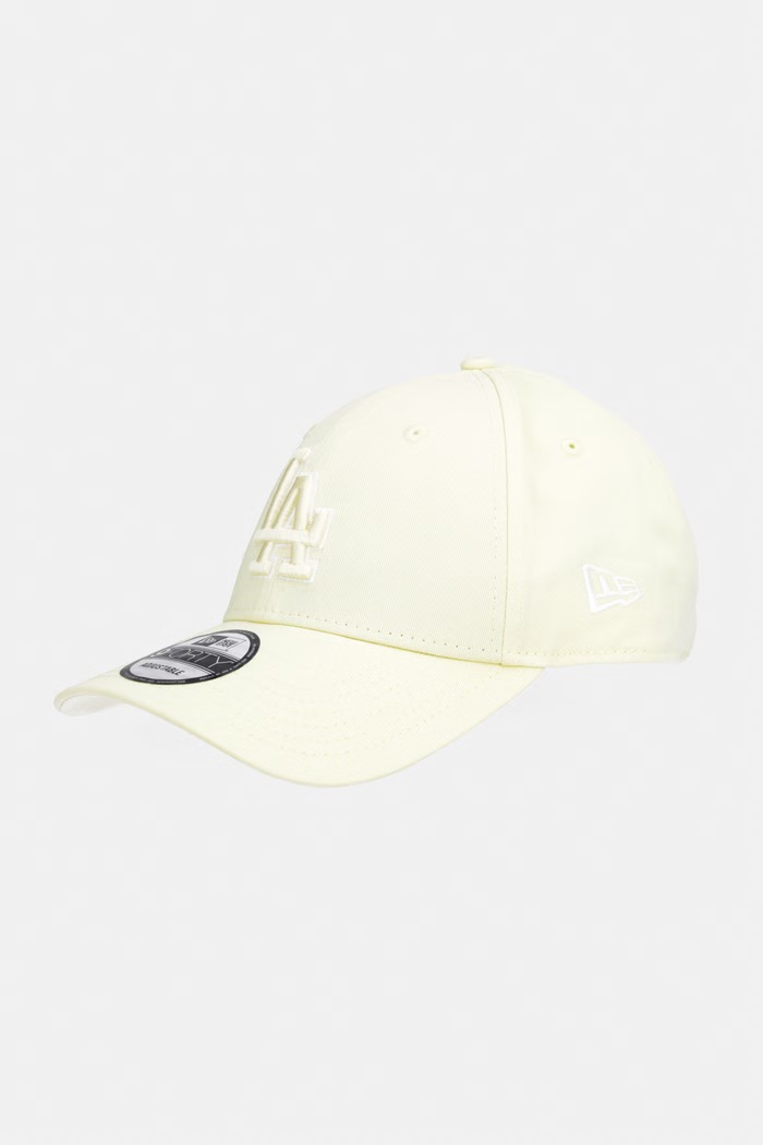 New Era czapka z daszkiem bawełniana TEAM OUTLINE 940 LA DODGERS żółty 60856269