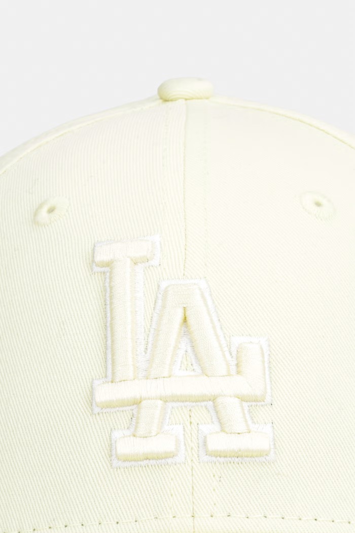 New Era czapka z daszkiem bawełniana TEAM OUTLINE 940 LA DODGERS 60856269 żółty AW26
