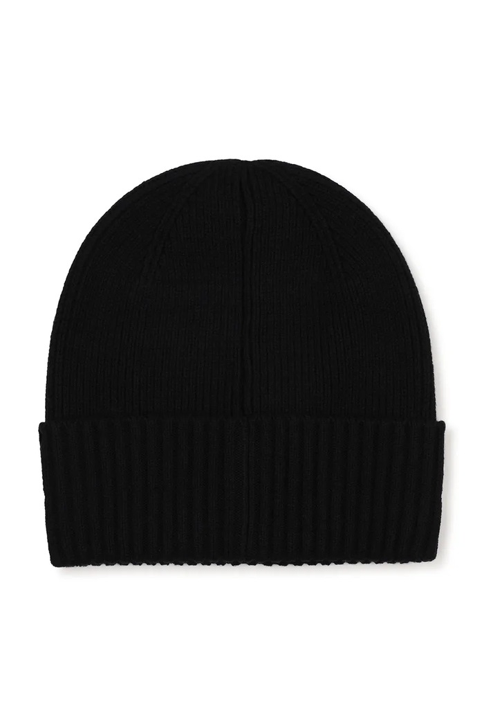BOSS Pletená čepice dětská s bavlnou J53583.54.56 černá AW26