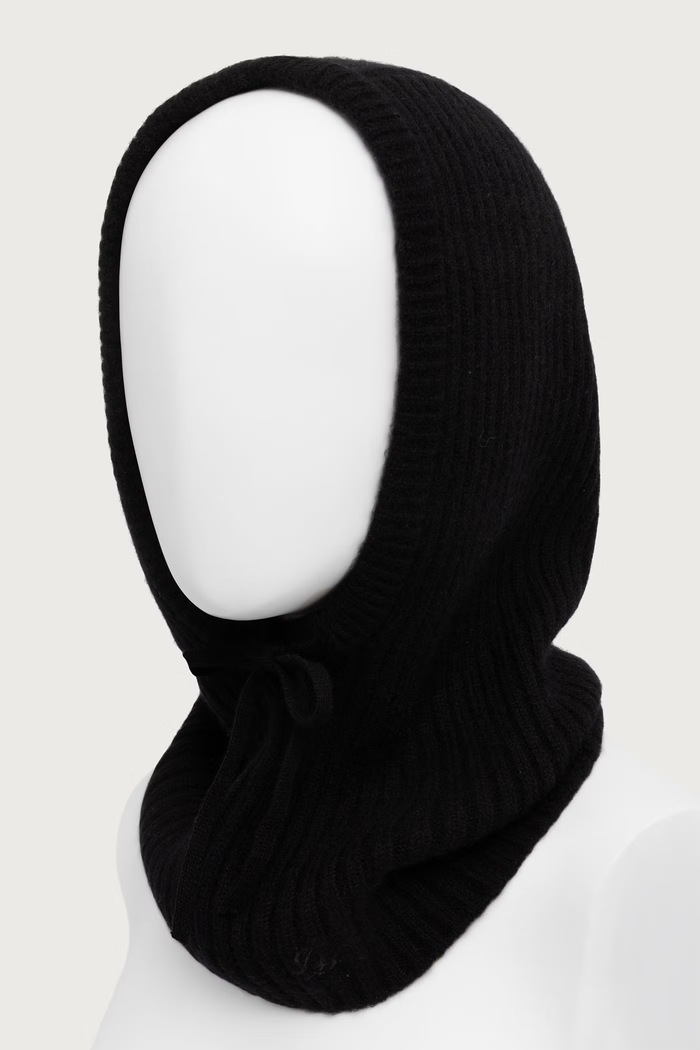 From Future Kaptur damski kaszmirowy ACG01394 czarny AW26