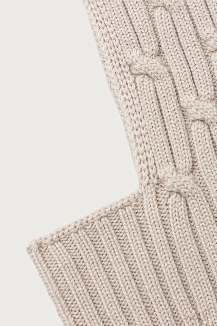 MM by Max Mara Kominiarka damska wełniana MMLPORTICI beżowy 2626576028600