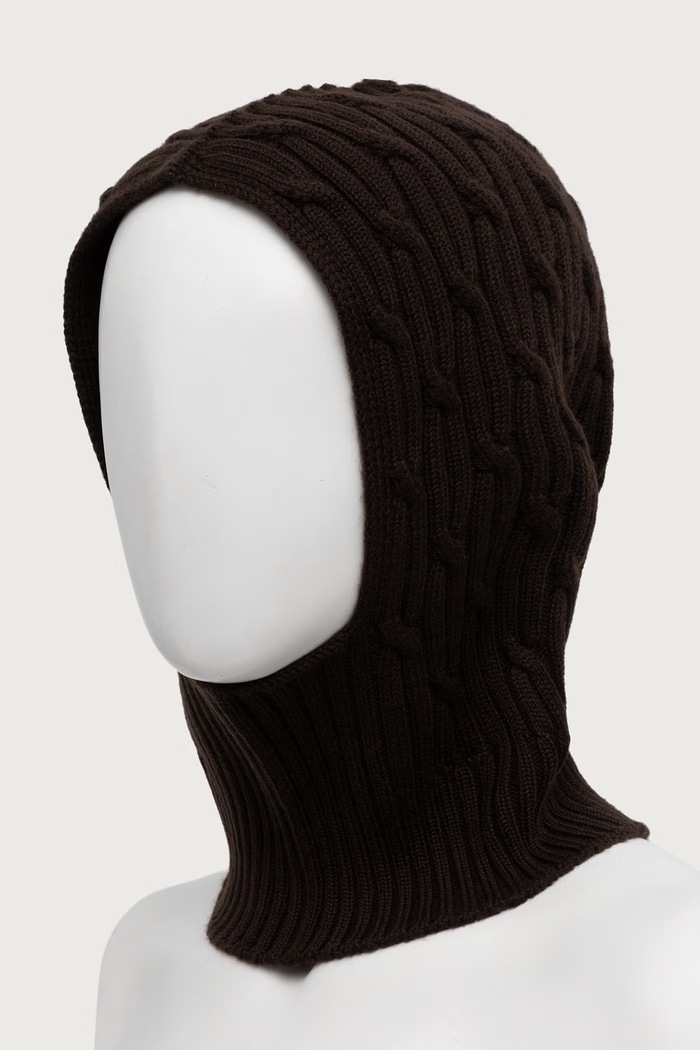 MM by Max Mara Kominiarka damska wełniana MMLPORTICI 2626576028600 brązowy AW26