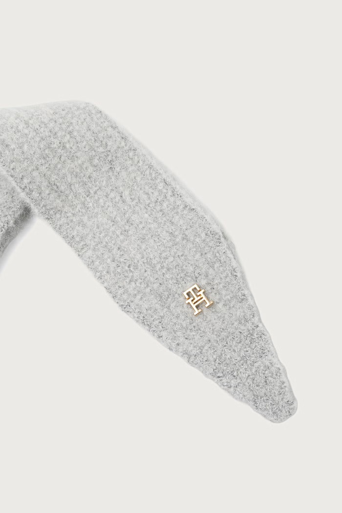 Tommy Hilfiger Kaptur damski z dodatkiem wełny AW0AW19292 szary AW26