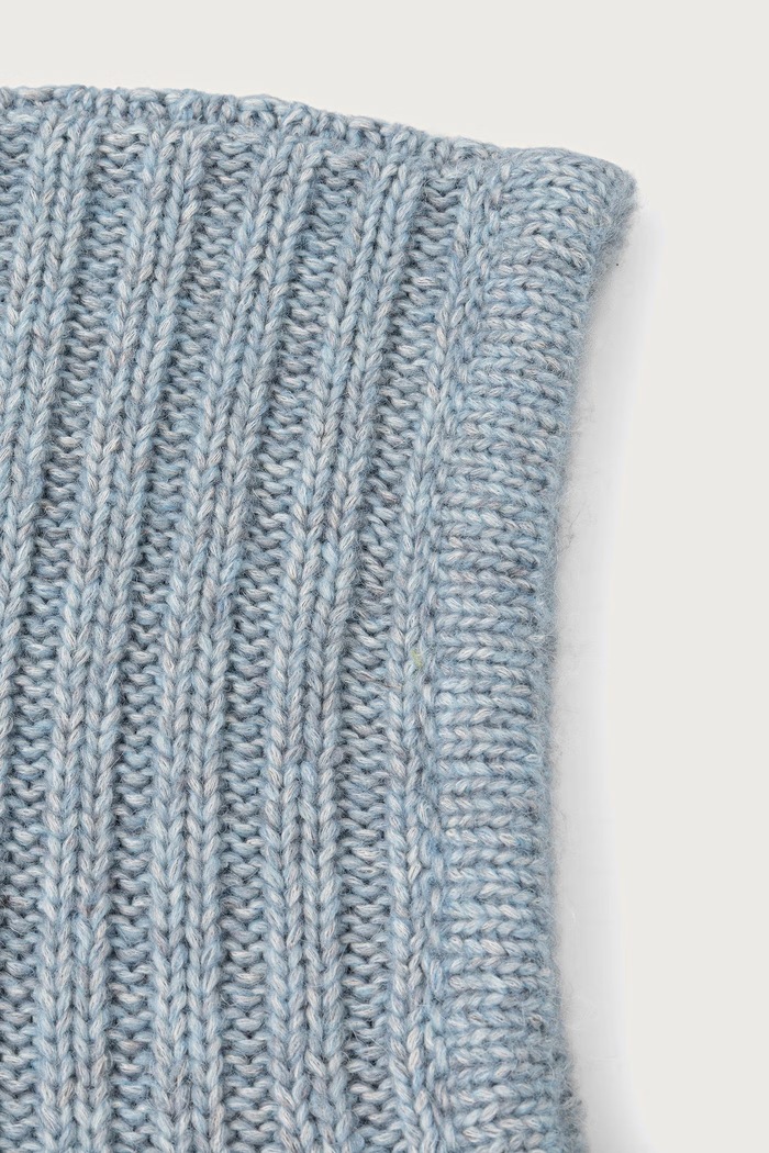 Essentiel Antwerp Kaptur damski z dodatkiem wełny Kalvas Kalvas.AA19 niebieski AW26