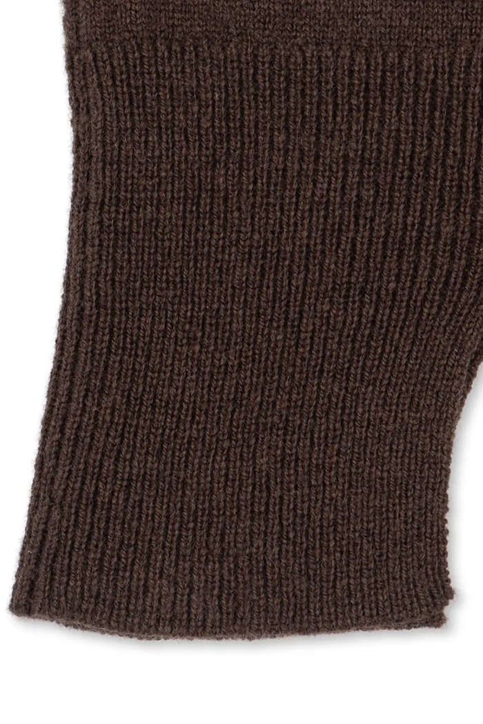 Konges Sløjd Kaptur dziecięcy wełniany COLLETTE BALACLAVA KS103459.9BY2 brązowy AW26
