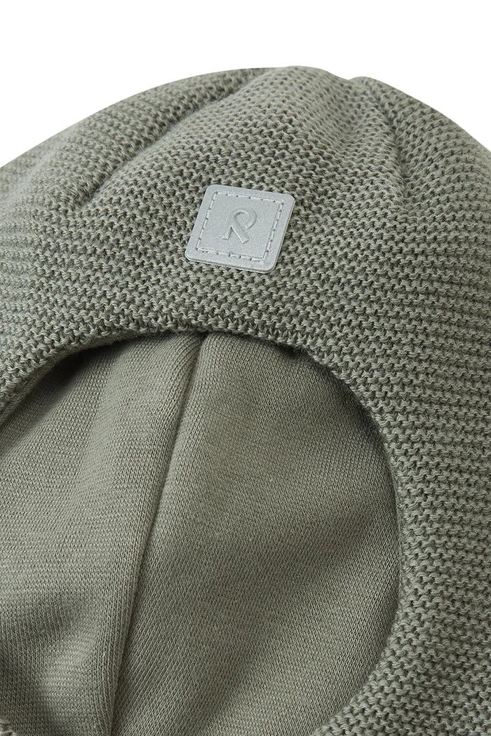Chłopiec Reima Kominiarka dziecięca z wełny merino Starrie 5300044C.9BY2 zielony
