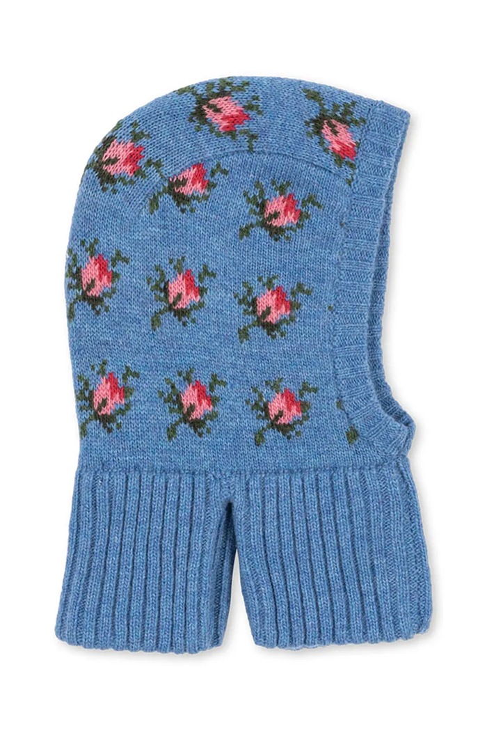 Konges Sløjd Balaklava za djecu s vunom BELOU BALACLAVA plava KS105904.9BY2