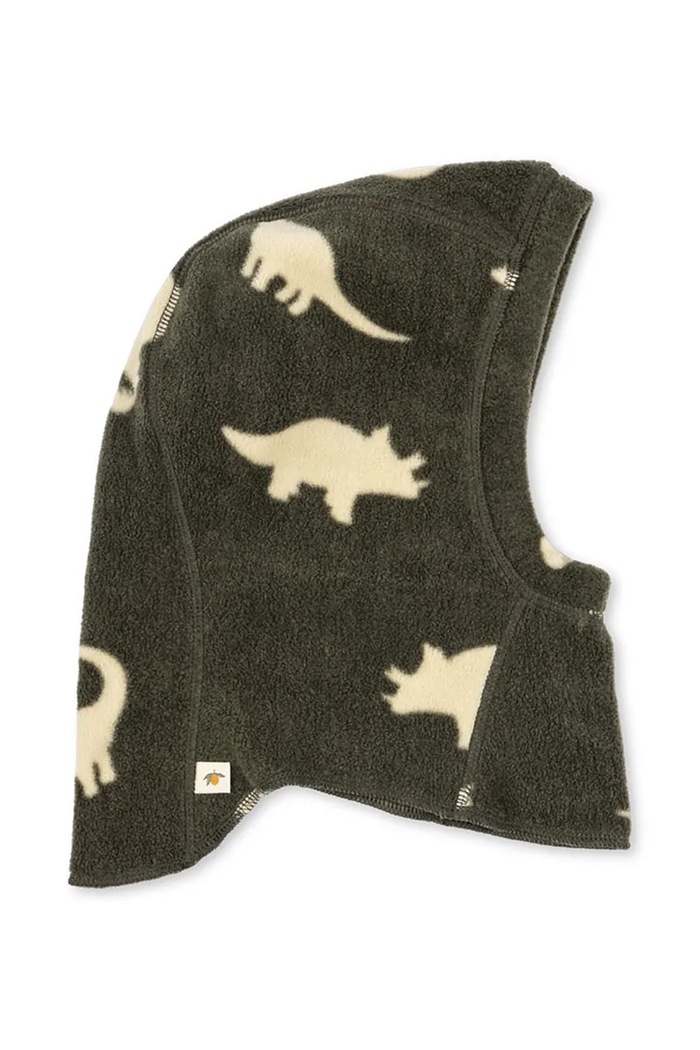 Konges Sløjd kukla detská fleecová TAVI FLEECE BALACLAVA GRS zelená KS105772.9BY2