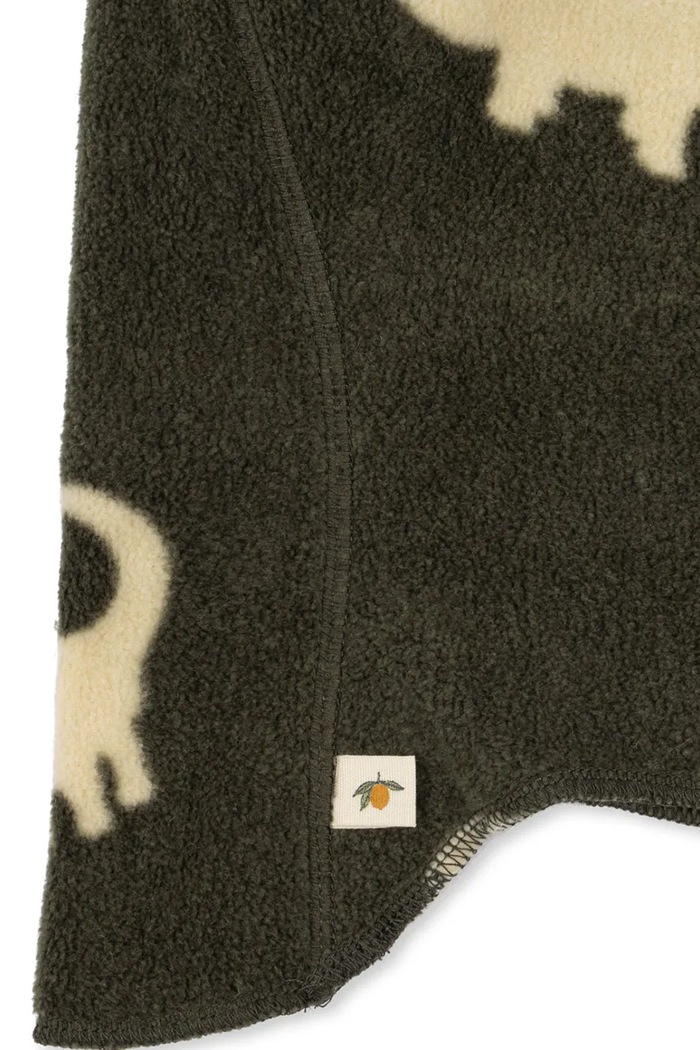 Konges Sløjd kukla detská fleecová TAVI FLEECE BALACLAVA GRS KS105772.9BY2 zelená AW26