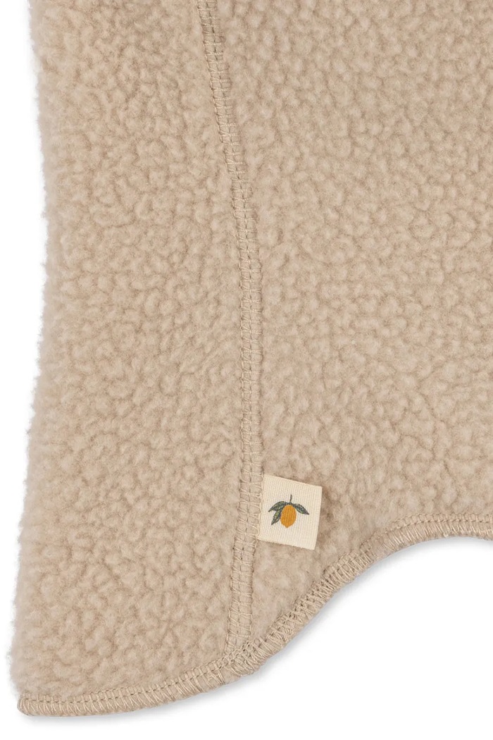 Konges Sløjd passamontagna per bambini in pile SAFA HELMET GRS beige KS105768.9BY2
