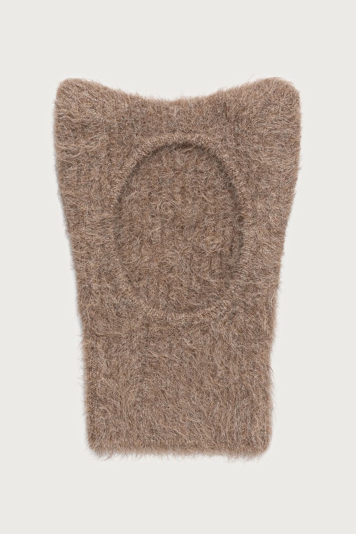 Maison Kitsuné Fox Ears kominiarka z wełną alpaki beżowy MRUAH05KT1232
