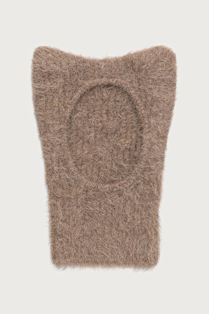 Maison Kitsuné Fox Ears kominiarka z wełną alpaki beżowy MRUAH05KT1232