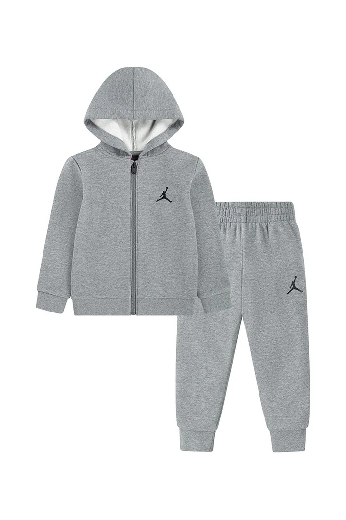 Jordan Спортен комплект анцуг за деца с памук сив 65C590