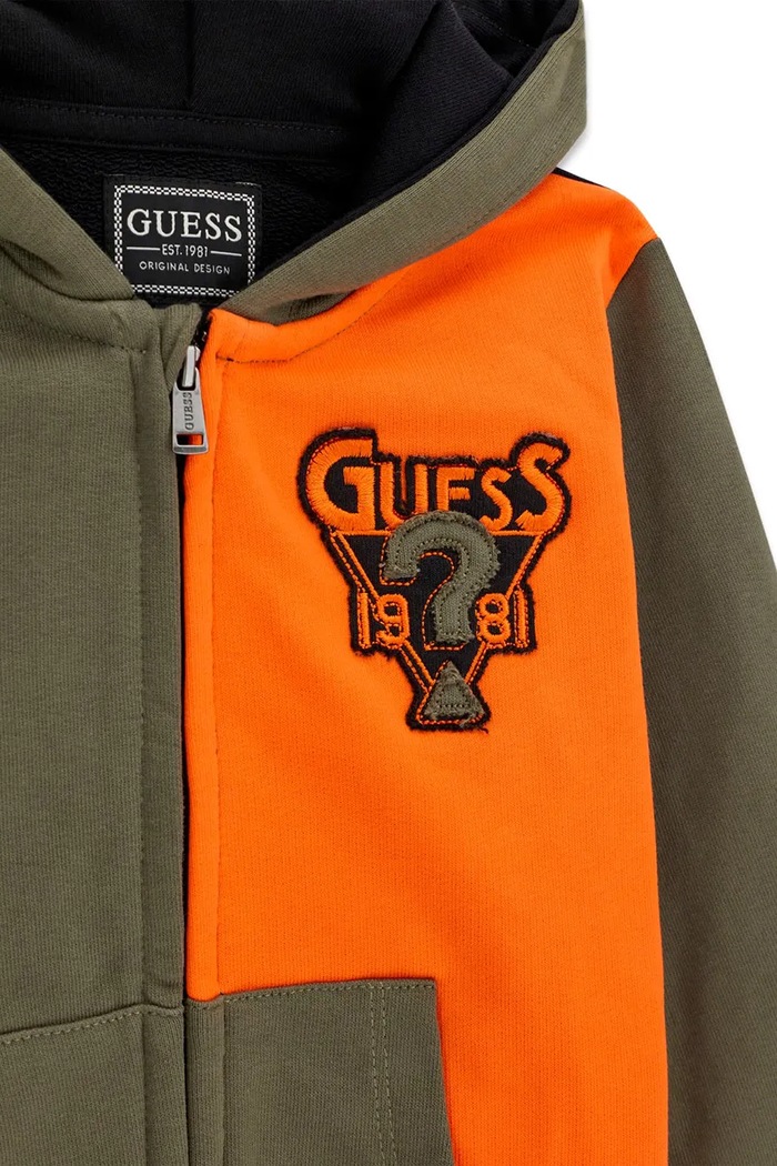 Chłopiec Guess Komplet dresowy dziecięcy bawełniany N6BG06.K6485.9BY2 zielony