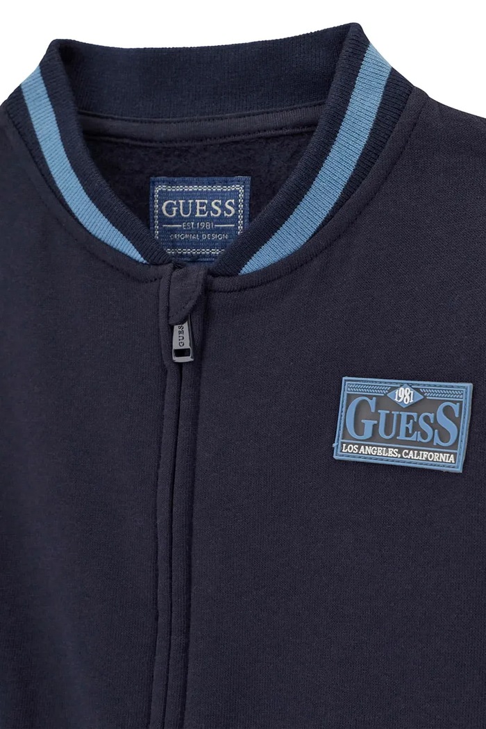 Chłopiec Guess Komplet dresowy dziecięcy bawełniany N6BG04.K6107.9BY2 granatowy