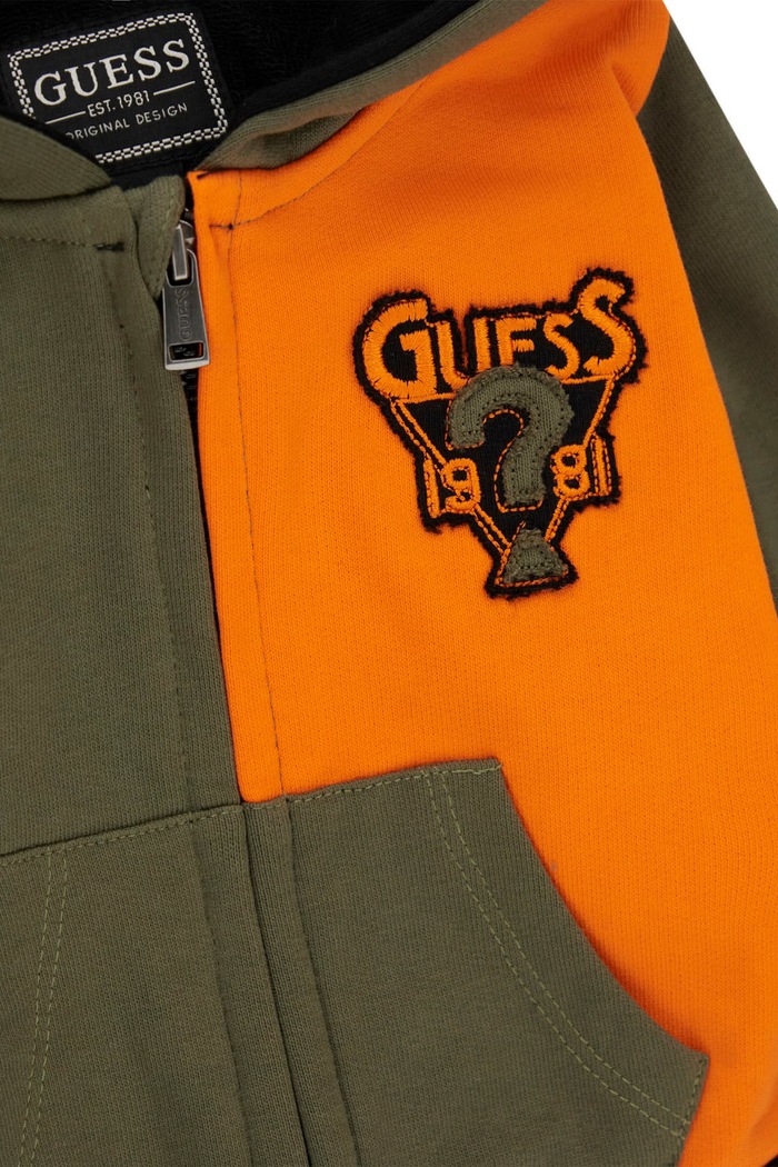 Chłopiec Guess Dres dziecięcy bawełniany I6BG15.K6465.9BY2 zielony