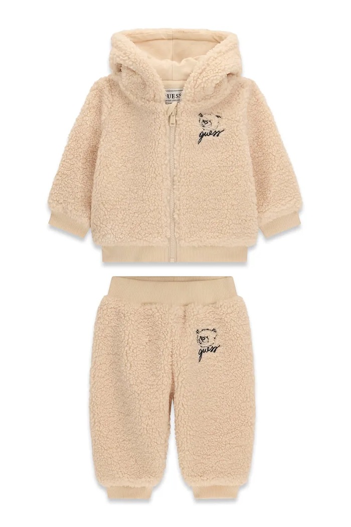 Guess Komplet codzienny niemowlęcy polarowy I6BG14.W4081.9BY2 beżowy AW26