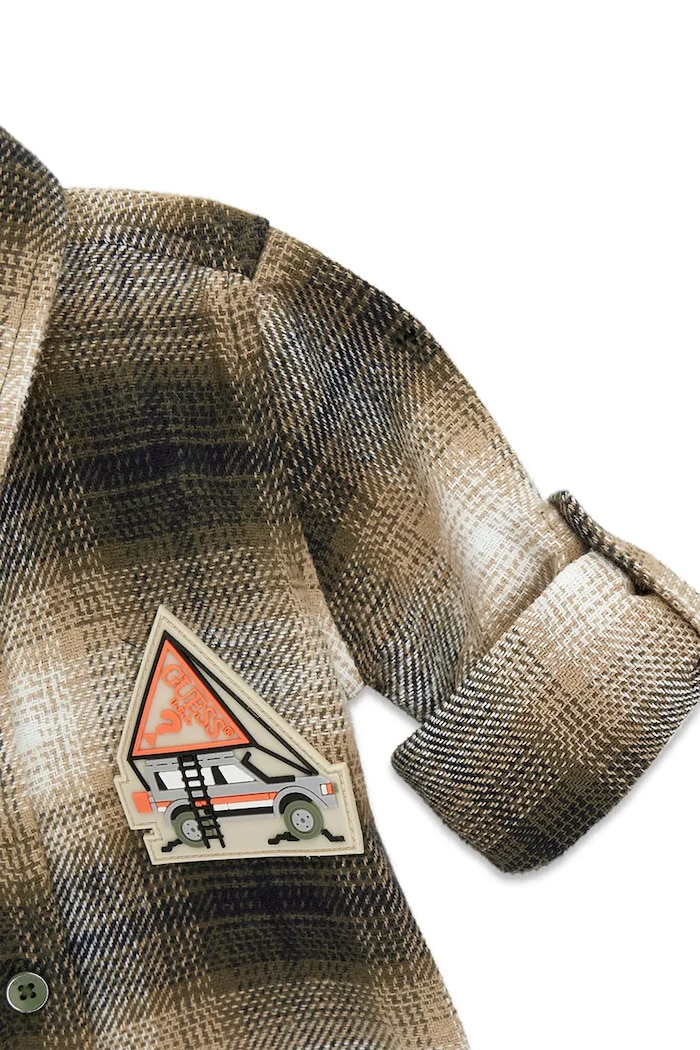 Chłopiec Guess Komplet codzienny dziecięcy bawełniany I6BG11.W3894.9BY2 beżowy