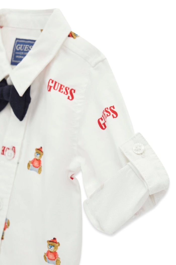 Komplet niemowlęcy z bawełną Guess I6BG05.K6216.9BY2 granatowy
