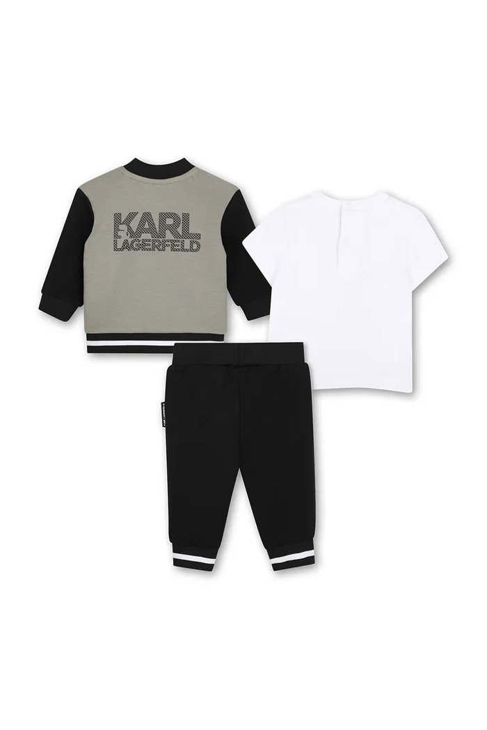 Karl Lagerfeld καθημερινό σετ παιδικό με βαμβάκι Z31492.86 μαύρο AW26