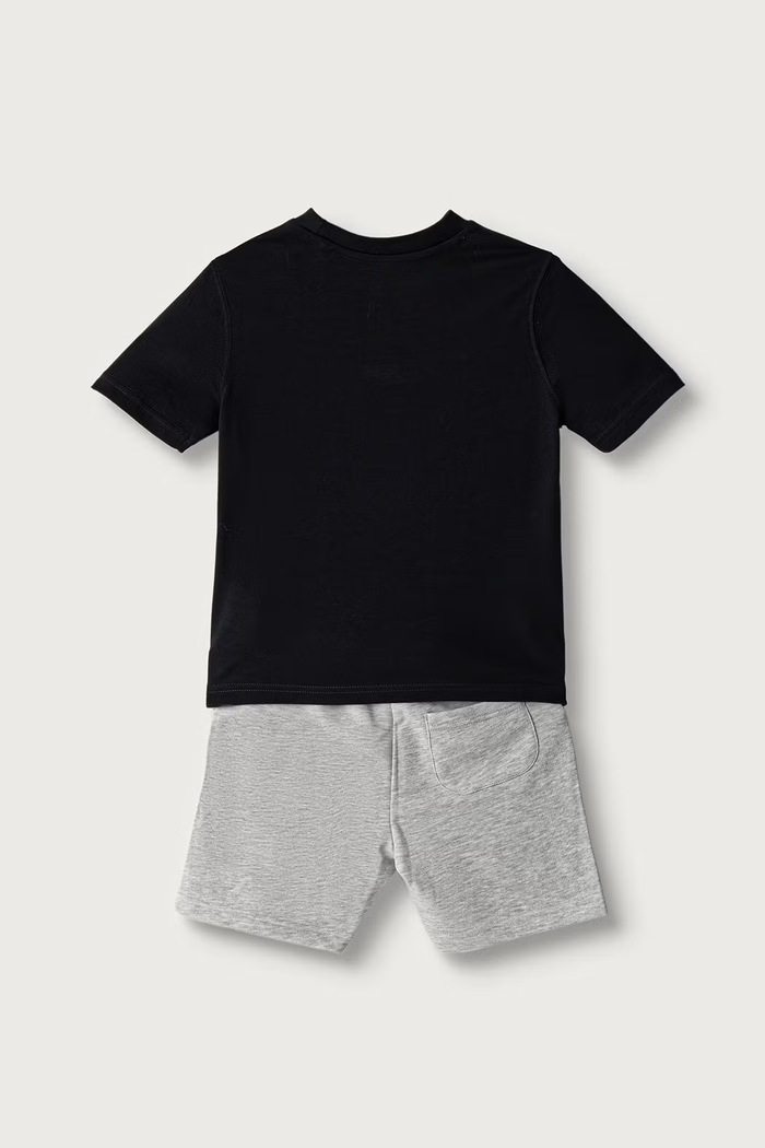 New Balance Komplet codzienny dziecięcy z bawełną YS6232GI czarny AW26