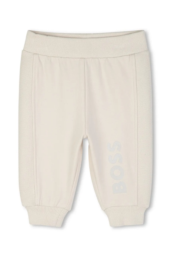 BOSS dres niemowlęcy z bawełną J53304 biały