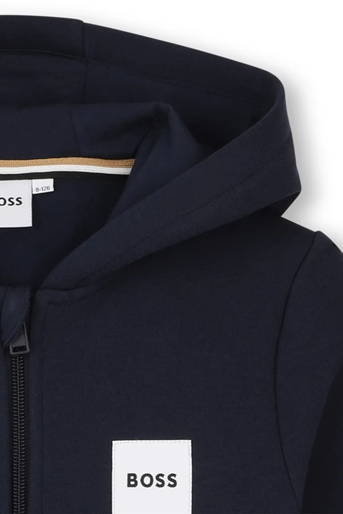 Спортивний костюм дитячий з бавовною BOSS темно-синій J53442.102.108