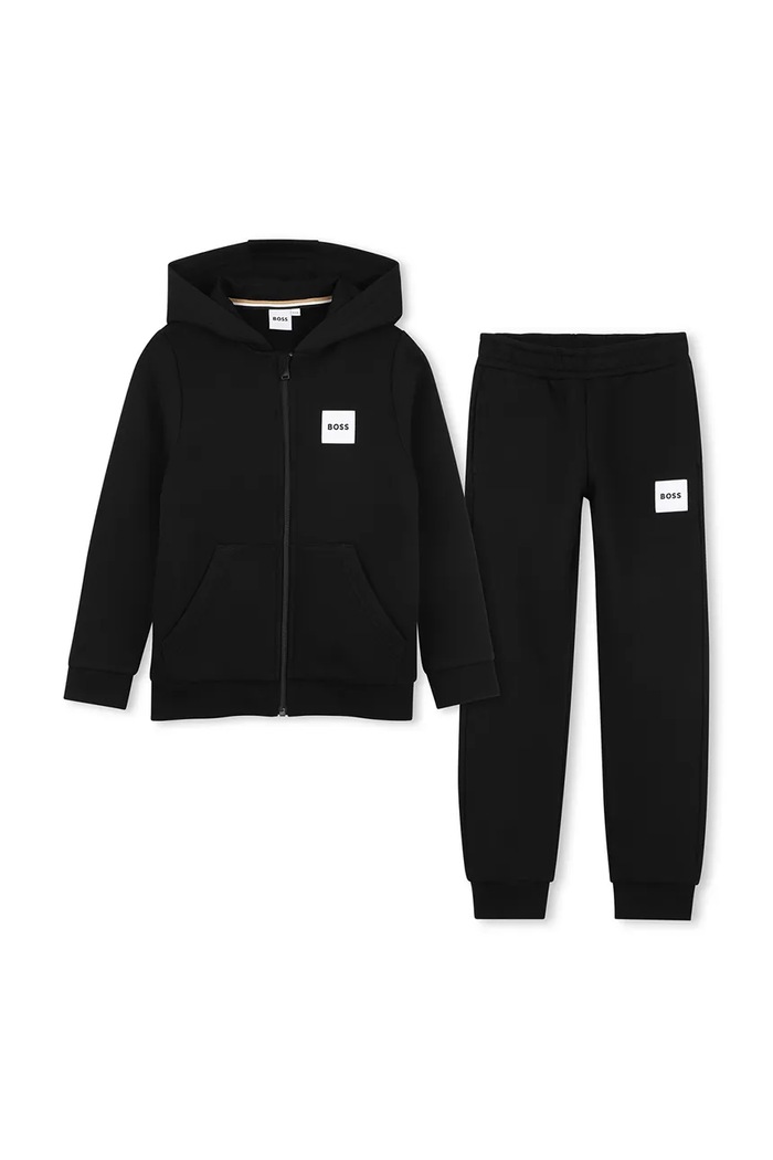 BOSS Спортивний костюм дитячий з бавовною чорний J53442.102.108