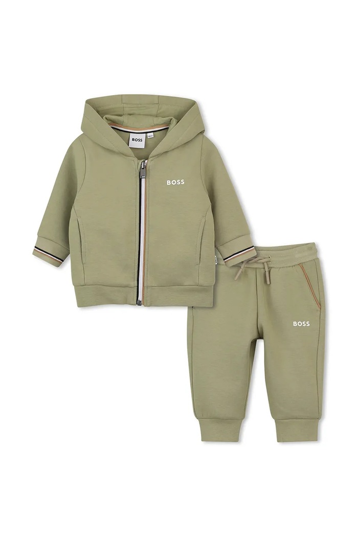 BOSS Спортен комплект анцуг за бебе с памук зелен J53511.86.94
