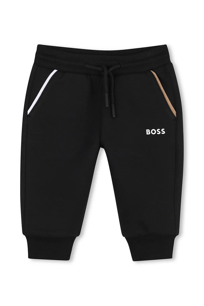 Σετ φόρμας βρεφικό με βαμβάκι BOSS J53511.86.94 μαύρο