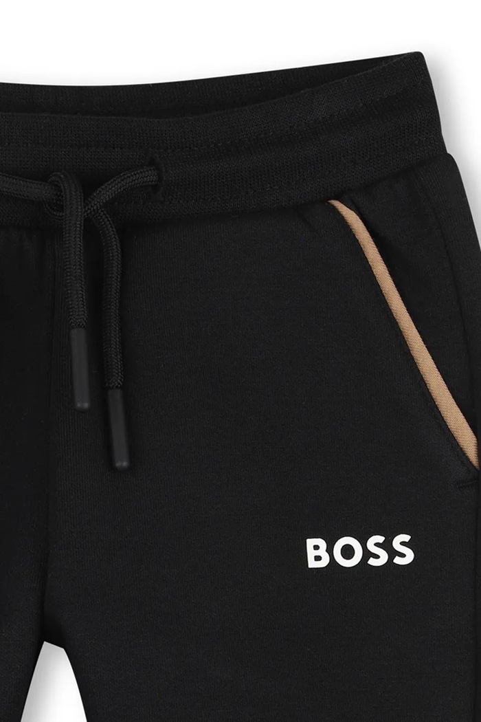 Σετ φόρμας βρεφικό με βαμβάκι BOSS μαύρο J53511.86.94