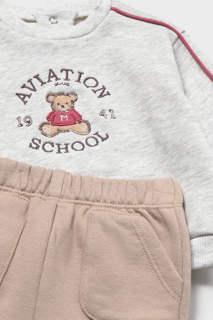 Mayoral Newborn трикотажний комплект для немовлят з бавовною червоний 2682.1N.Newborn.9BY2