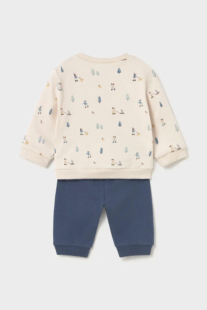 Хлопчик Mayoral Newborn трикотажний комплект для немовлят бавовняний з еластаном 2666.1G.Newborn.9BY2 бірюзовий